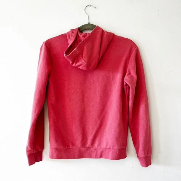 Adidas Youth Hoodie Size Medium 11 12 Pink Trefoil Three Stripe Life Soccer - Picture 2 of 6